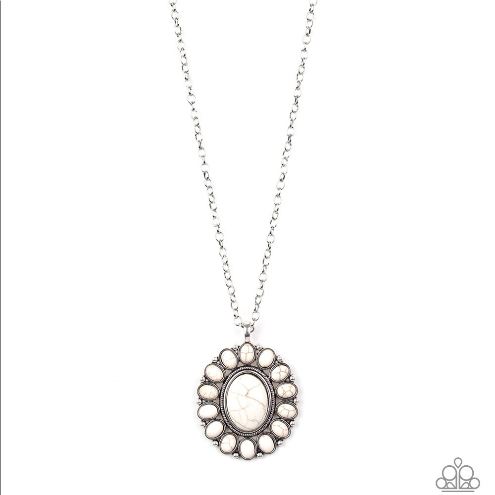Crackled cream necklace, earrings & bracelet set